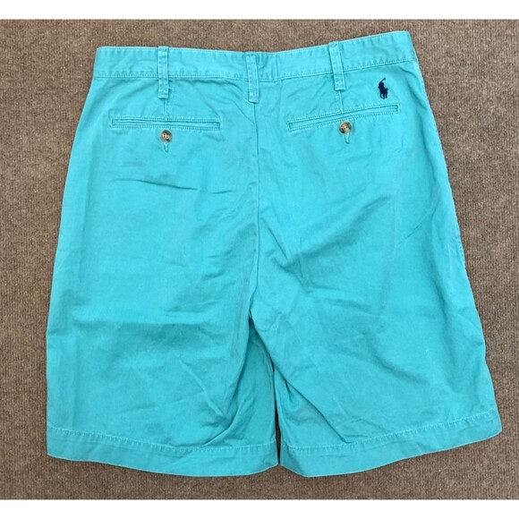 Polo Ralph Lauren Shorts Mens 32 Relaxed Fit Flat Front Chino Pre-Washed Preppy - Picture 2 of 9